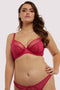 Grace Hot Pink Mesh Bra